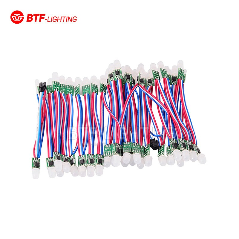 Hot selling DC5V DC12V 9mm WS2811 RGB Pixel led String IP30 Indoor Christmas Decoration Light Led Round Pixel Module