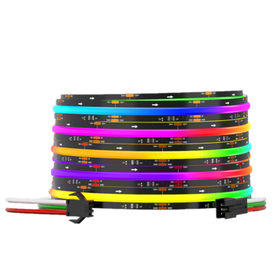 BTF-Lighting FCOB SPI RGB IC LED Light WS2811 Addressable 720 LEDs Black PCB Dream Color Flexible COB Digital Led Pixel Strip