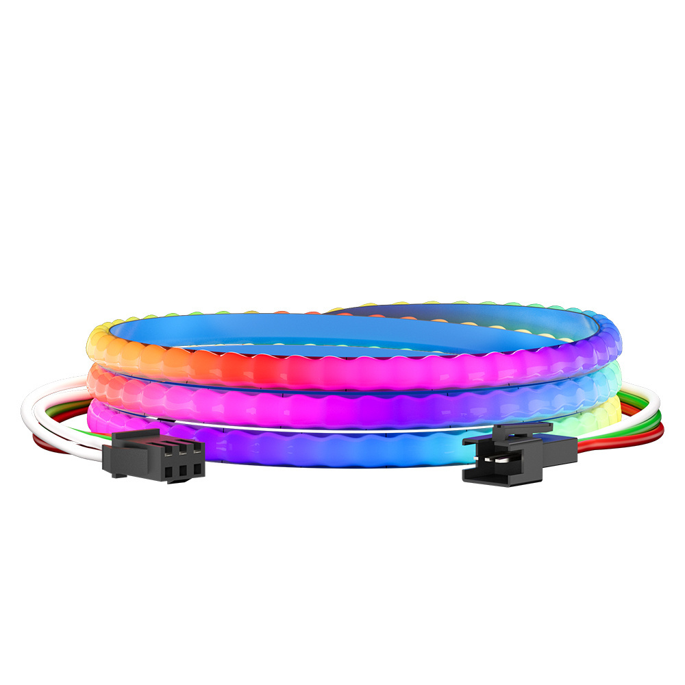 DC5V FCOB 5mm XGB1338 (WS2812B) RGB IC 160pxiels/m Dream Chasing Color Individual Addressable Digital COB LED Pixel Strip Light