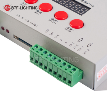 Top selling K-1000C 1500 pixels ws2811 ws2812b rgb programmable led pixel controller with SD Card