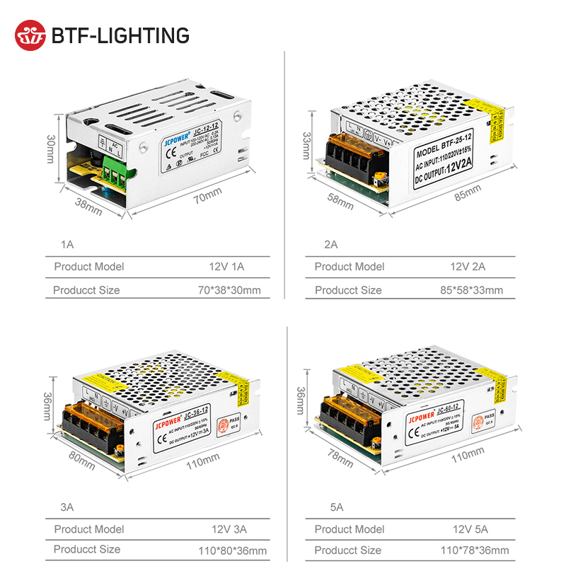 12v 2a  led switching power supply for led light