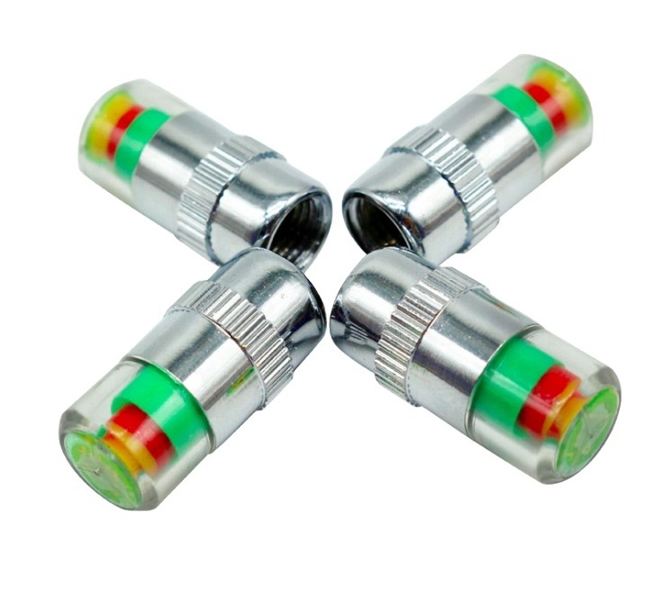 Set of 4 Car Tire Tyre Pressure Monitor Valve Stem  Sensor LED Indicator