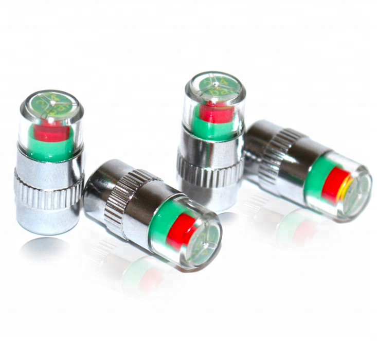 Set of 4 Car Tire Tyre Pressure Monitor Valve Stem  Sensor LED Indicator