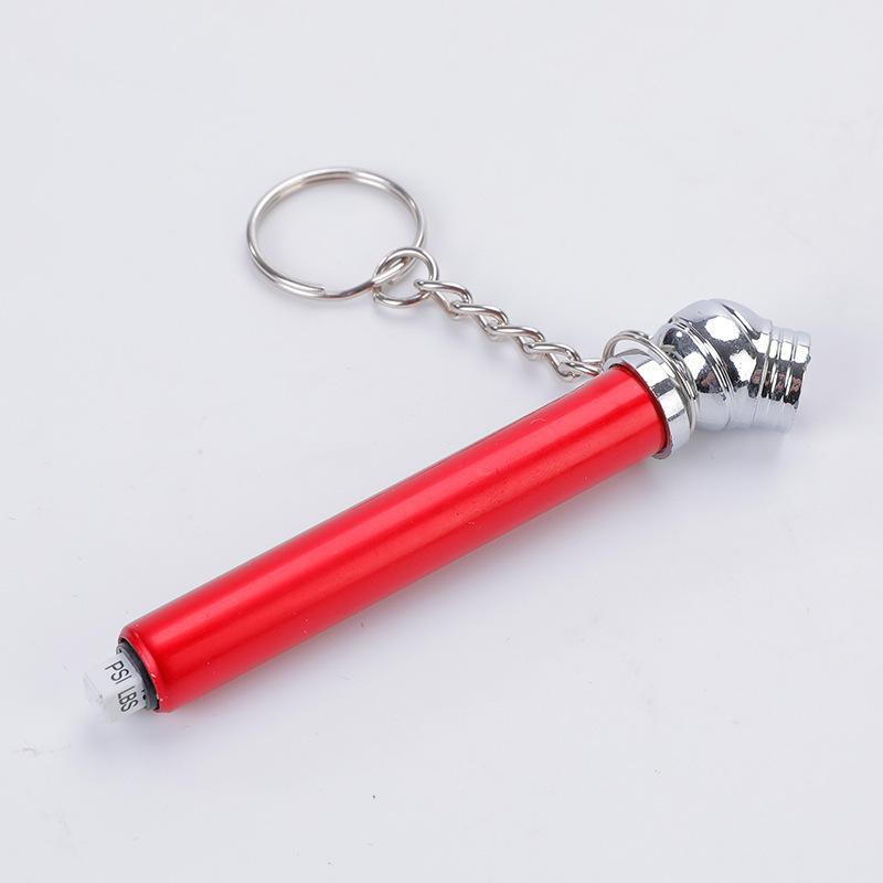 Colorful Mini Pencil Tyre Pressure Gauge with Chain For Car Tire