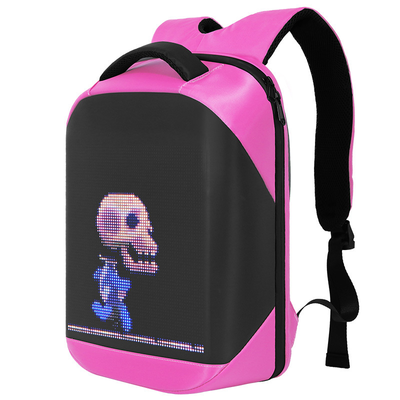 LED backpack with wireless control 64*64 led screen bag