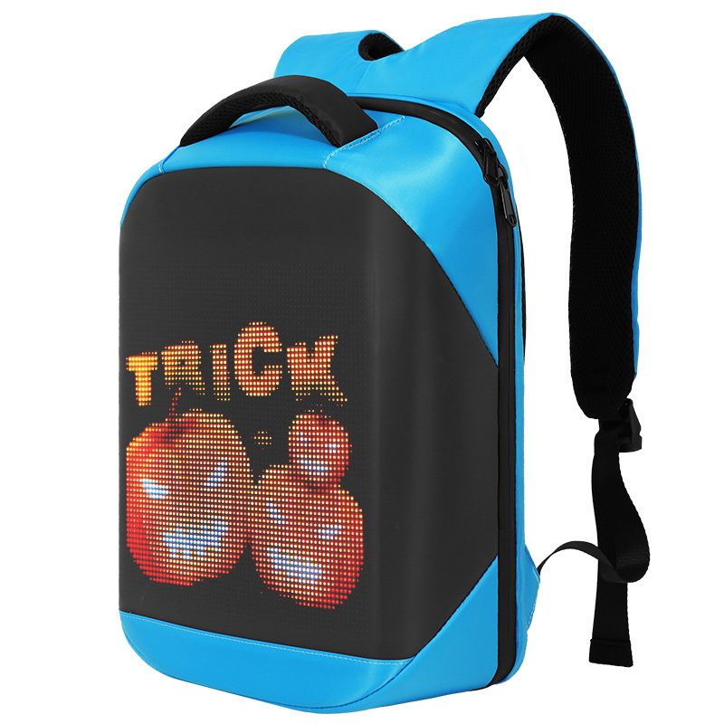 LED backpack with wireless control 64*64 led screen bag