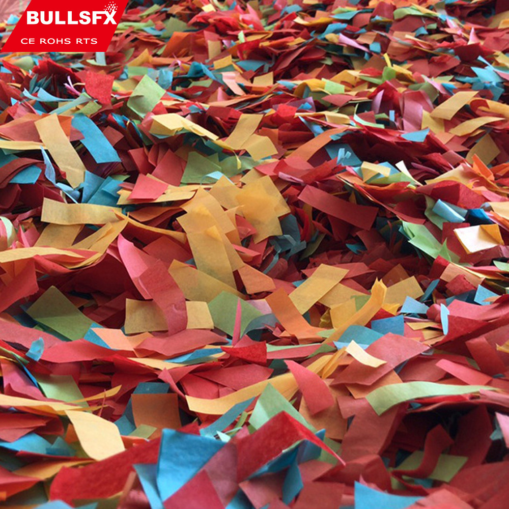 2*5CM Paper Confetti Non Flammable Used for Concert Night Club and Crazy Party 1kg/bag Flame retardant colored paper