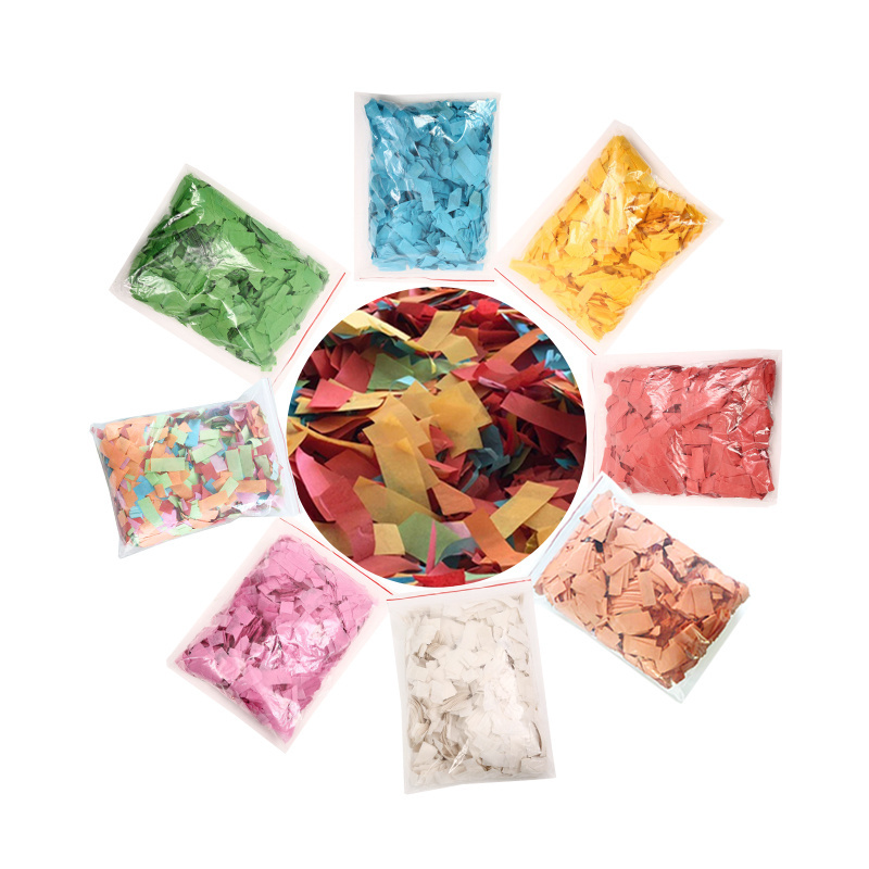 2*5CM Paper Confetti Non Flammable Used for Concert Night Club and Crazy Party 1kg/bag Flame retardant colored paper