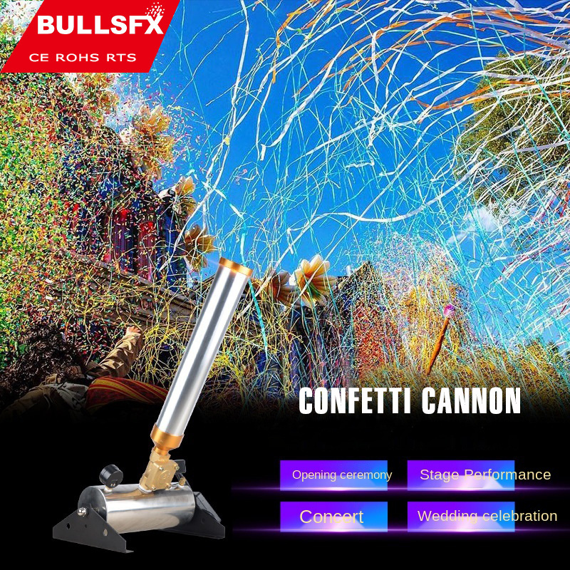 Mini Confetti Cannon Launcher Machine Paper Shooter Remote Control Party Stage Effect Wedding Equipment