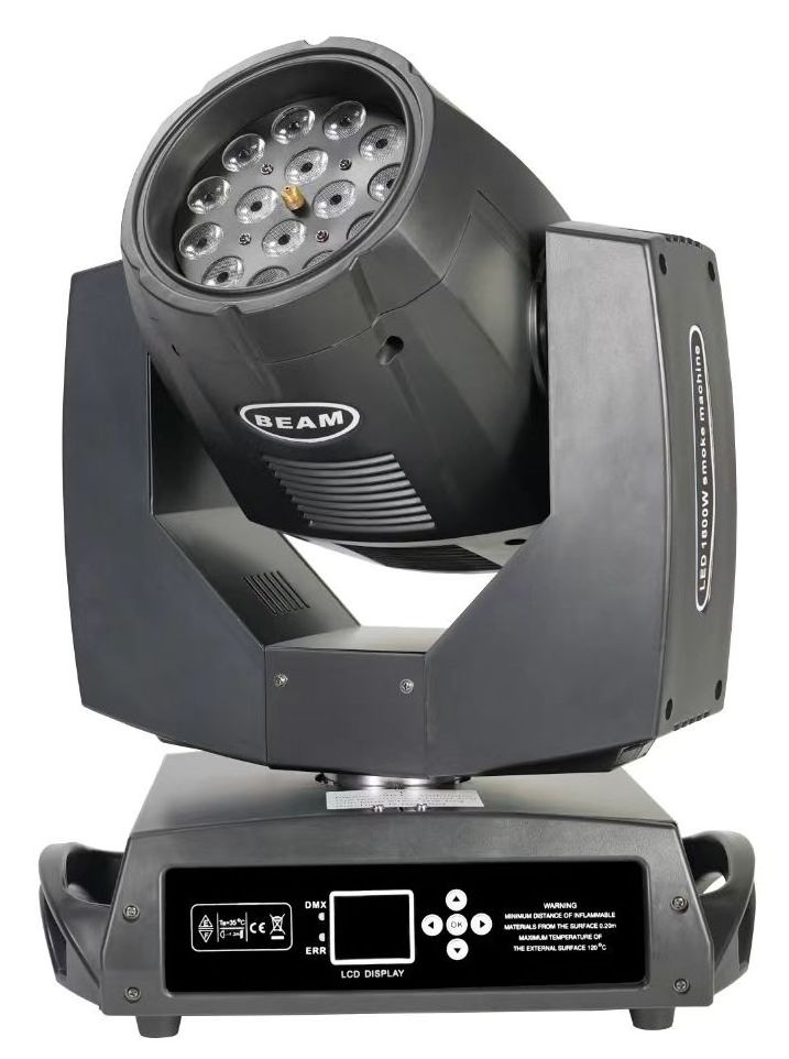 New arrival 1800W 15x10W RGBW 4In1 LED Moving Head light Fog Machine Led dyeing shaking head smoke machine