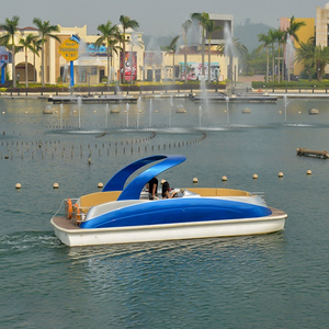 High Quality 27 Feet 8.18m Electric Catamaran Sightseeing  Fiberglass Boat Luxury Yacht For Sale