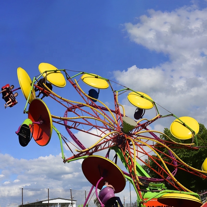 Good Item Amusement Park Attractions Double Swing Rides Twister Paratrooper Ride Double Flying Chair Rides