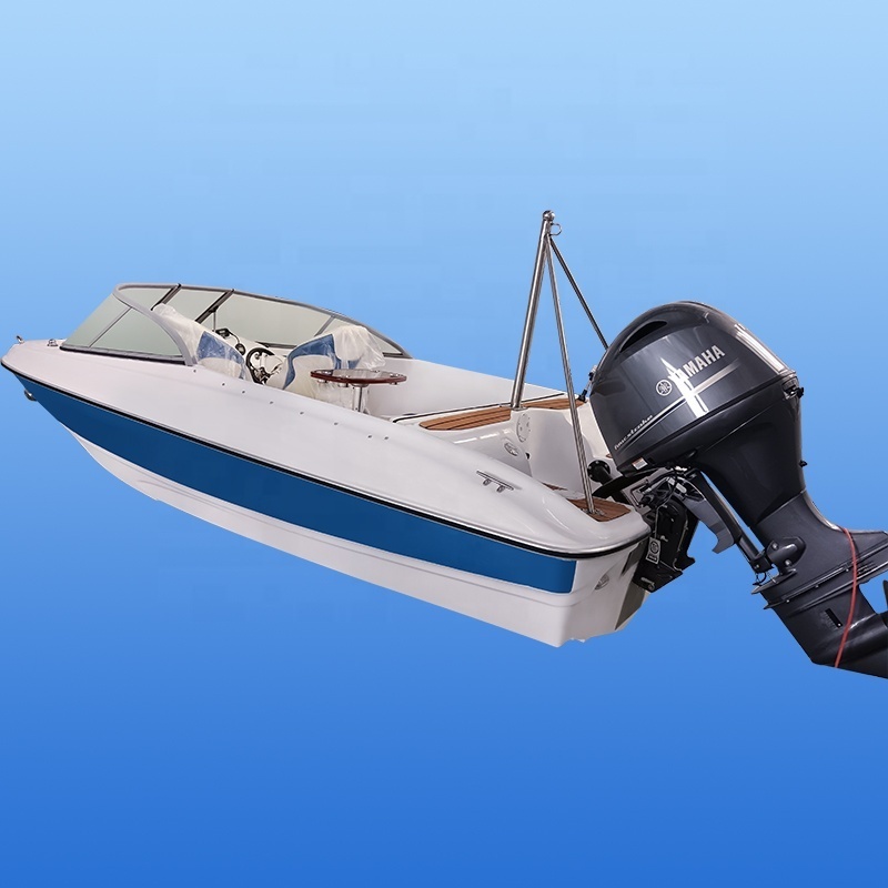 Most Popular Cheap 6-8 Seats 5.5m Fishing Fiberglass Boat Friends And Family Party Sightseeing Entertainment Boat