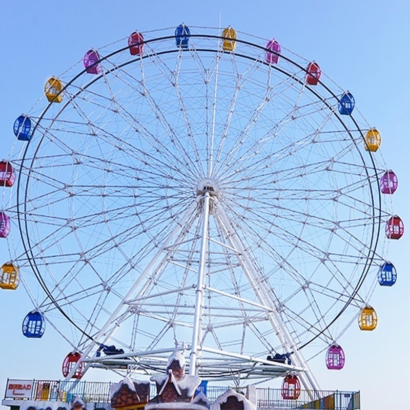 Direct Price Electronic Amusement Park Games Equipment 42m 96 Seats Wonder Windmill Basket Ferris Wheel On Hot Sale