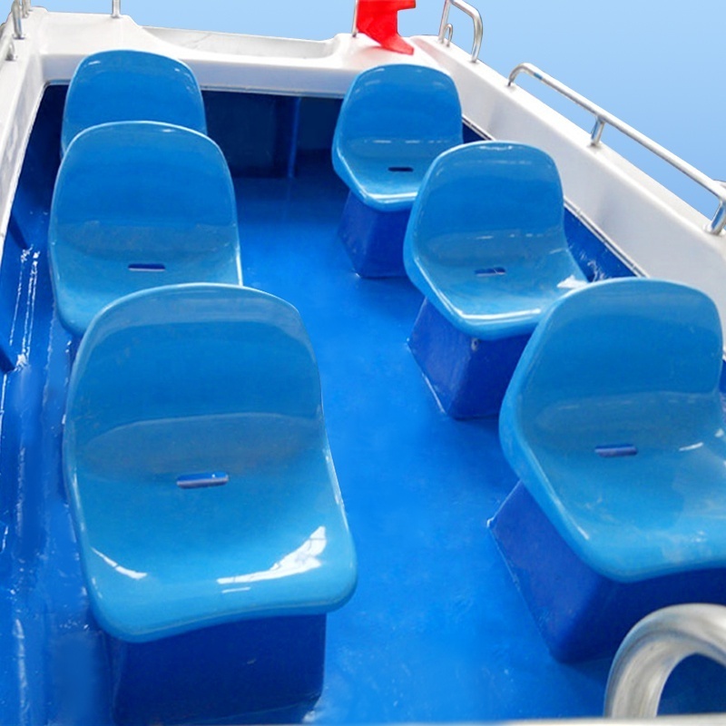 Cheap Freshwater 8 Passengers Fishing Boats High Quality Fiberglass Leisure Speed Boat Yacht For Sale