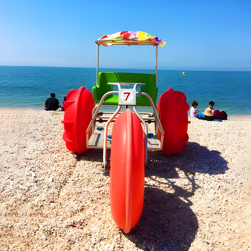 Fun Sea Water Pedal Boat Three Big Wheels Cycle Water Kids And Adult Water Tricycle For Sale 2023