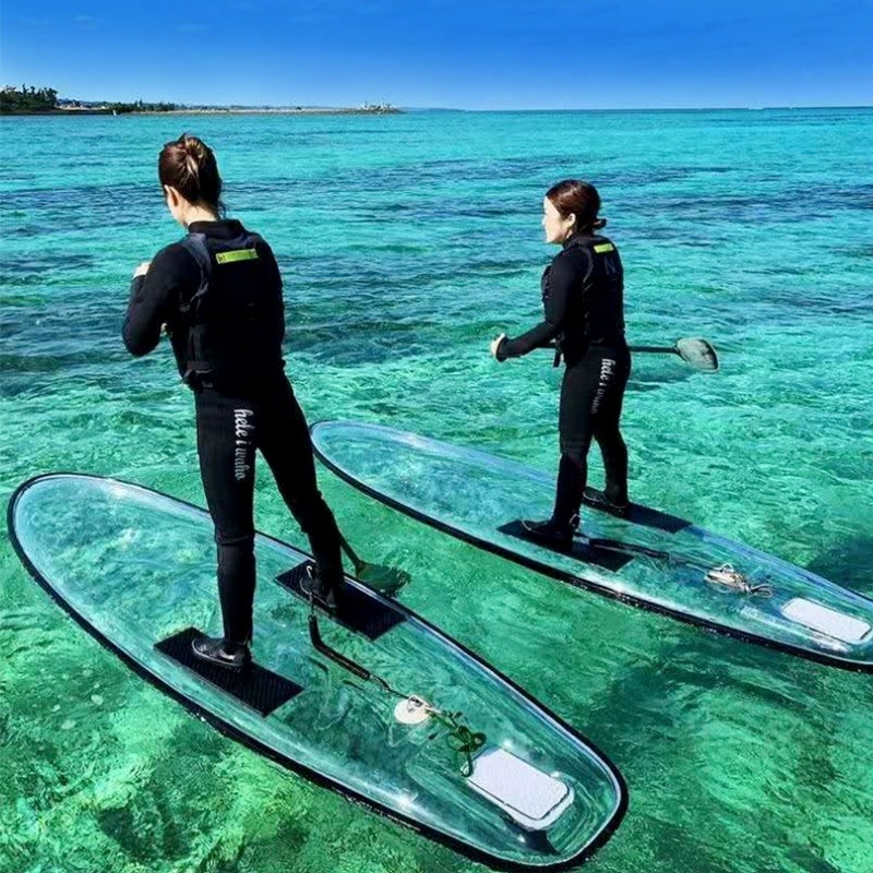 Hot Sale Transparent Surfboard Fun Electric Surfboard 1 Person Surfboard For Water sports