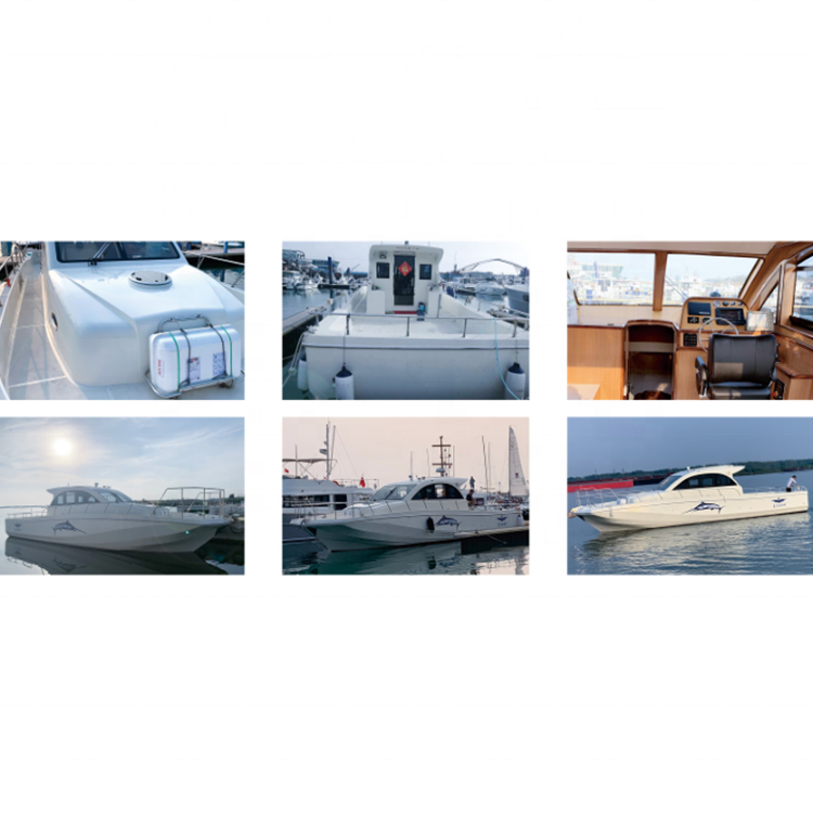 Luxury Best Quality Fiberglass Open Boat with Storage Inside for Sale Fishing Yacht with CE