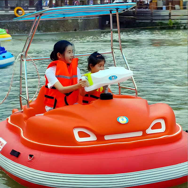 Super Popular Motorized Double Adult Water Or Swimming Pool Inflatable Electric Bumper Boat For Sale