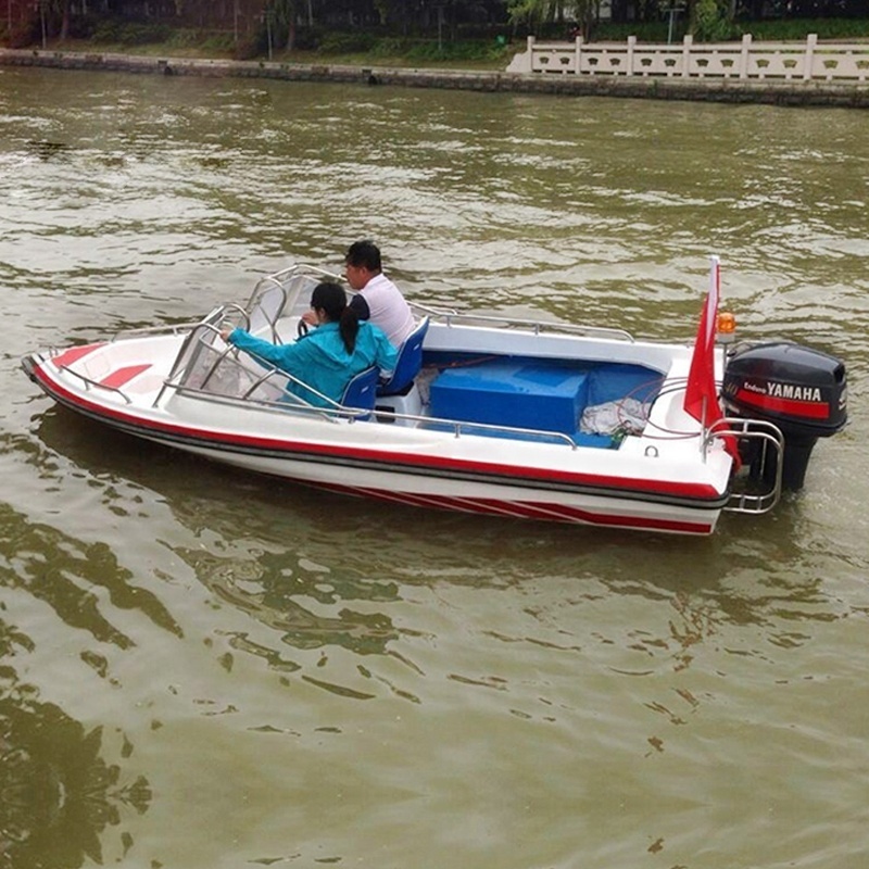 Summer CE Brand Personal Jet Boat 15.3ft/4.68m Gasoline Mini Yacht Luxury Boat Cabin Cruiser