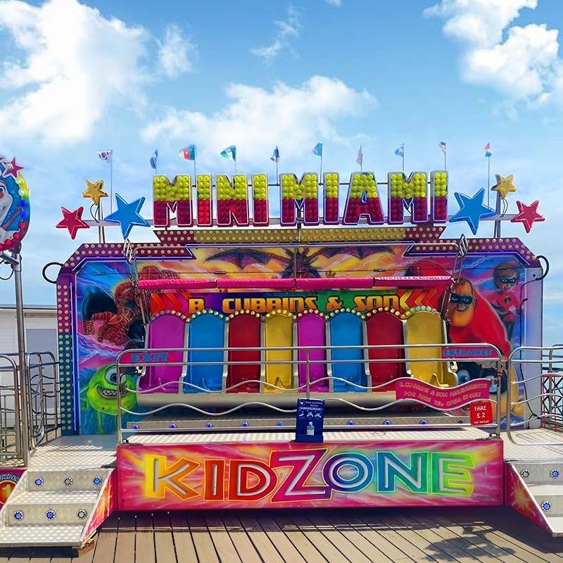 High Return On Investment Amusement Equipment Mini Crazy Wave Fun Carnival Rides 5 Persons Mini Miami Ride For Sale