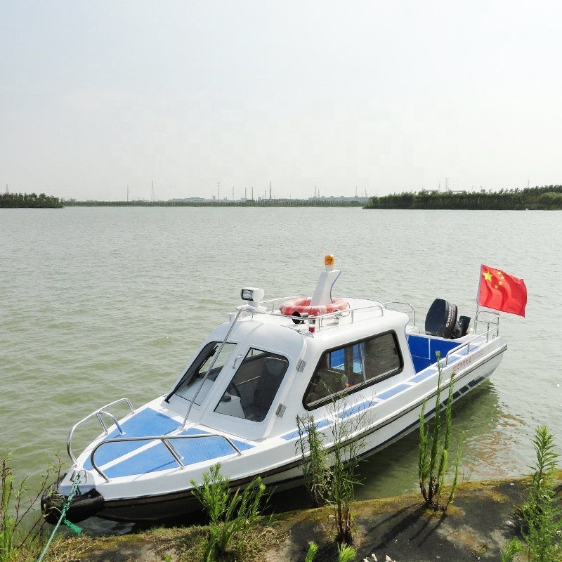 19.4 Feet Water Taxi Ferry Boat Luxury Small Boat Work Boat 5.9 Meter Fiberglass Passenger Yacht