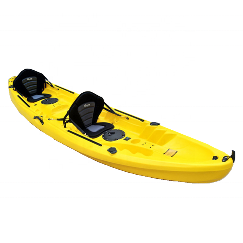 Competitive Price Unbreakable Kayak Good Performance LLDPE Plastic Kayak Recreational for Three Persons