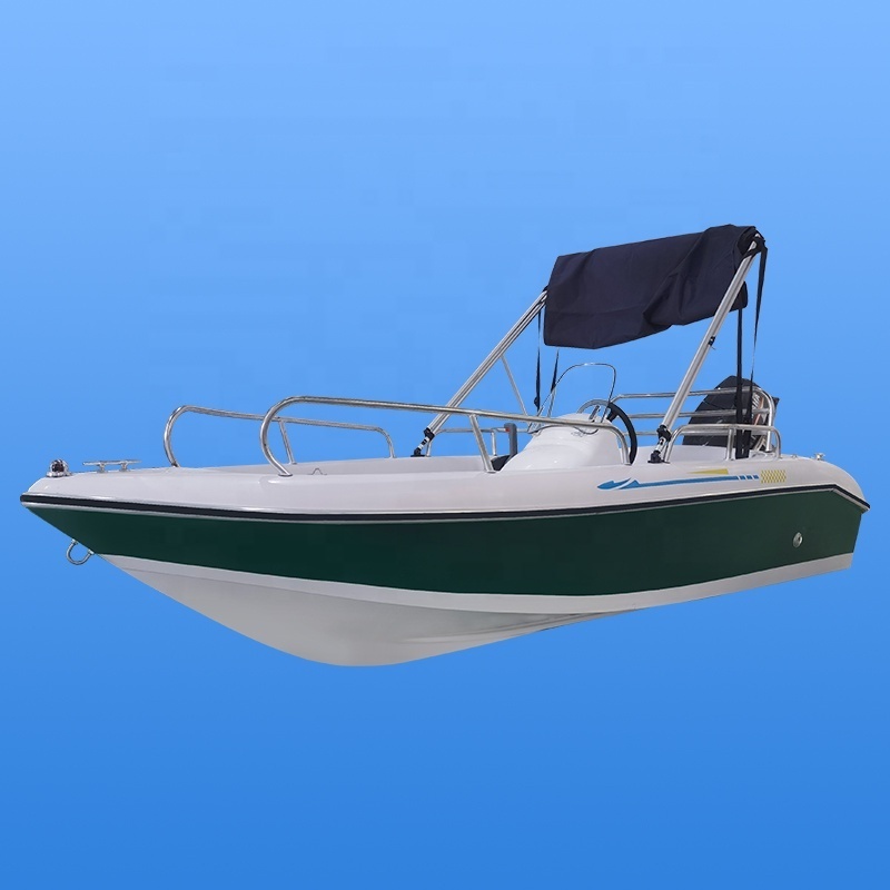 Small Mini Luxury Yacht 4 Seats 360 Fiberglass 12ft/3.6m Sport Yacht Fishing Boat for Lake River And Offshore