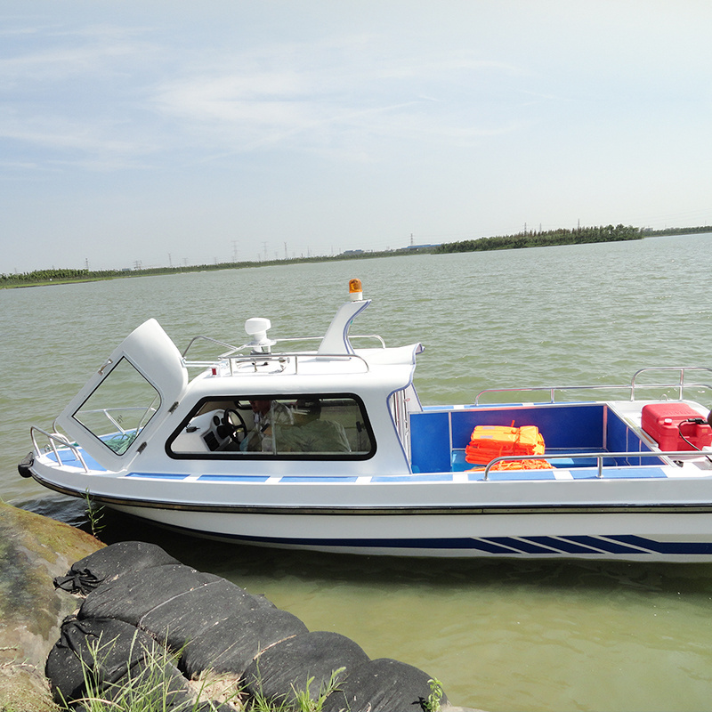 19.4 Feet Water Taxi Ferry Boat Luxury Small Boat Work Boat 5.9 Meter Fiberglass Passenger Yacht