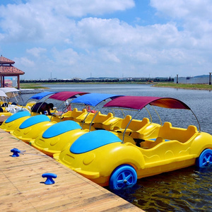 High Quality Water Sports Equipment Amusement Polyethylene Electric Pedal Car Boat Water Bike