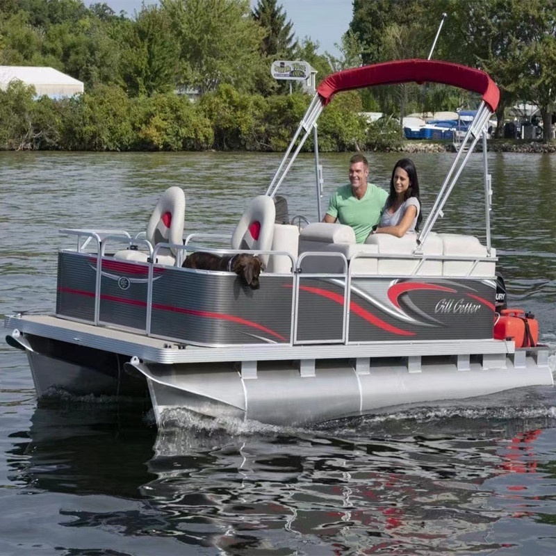 Good Product Recreational Catamaran Hull Aluminium  Pontoon Boats for Water Entertainment