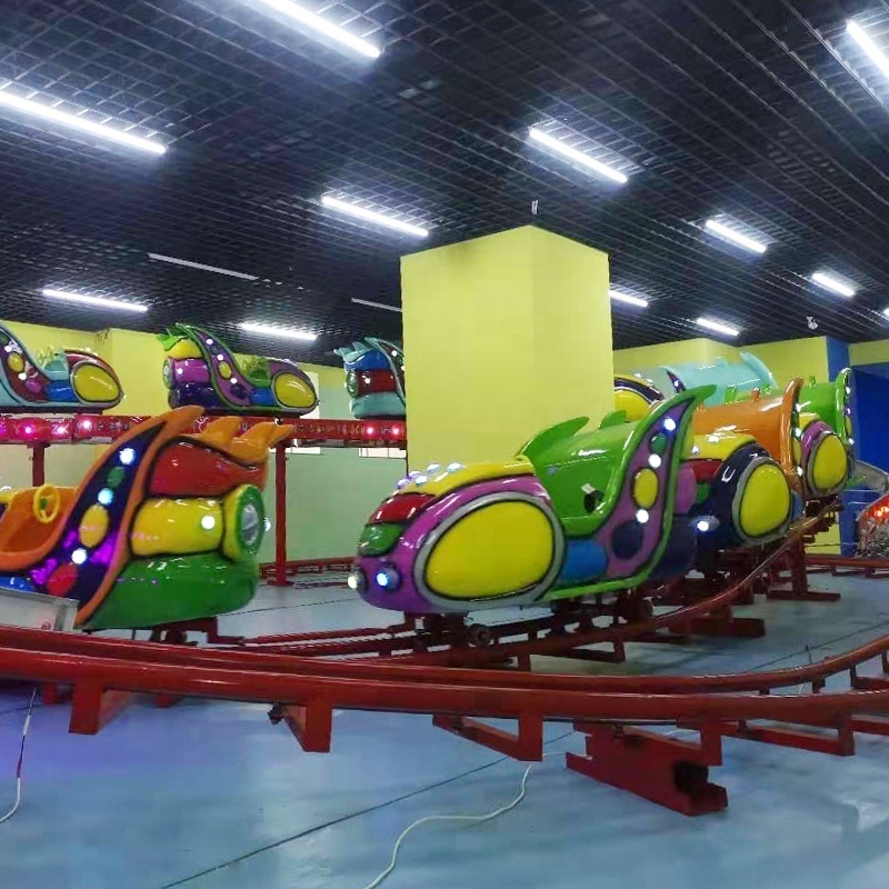 Entertainment Machine Mini Roller Coaster Electric Space Shuttle Amusement Track Train Rides For Kids