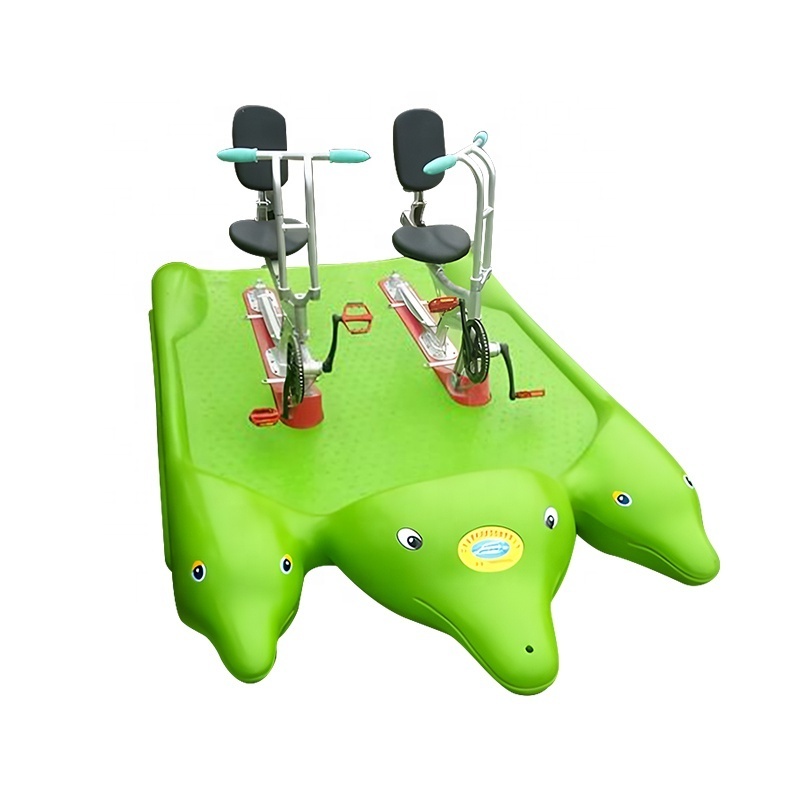 Factory Price Outdoor Sports Game Plastic Water Pedal Bike Pontoons Aqua Bikes For Sale