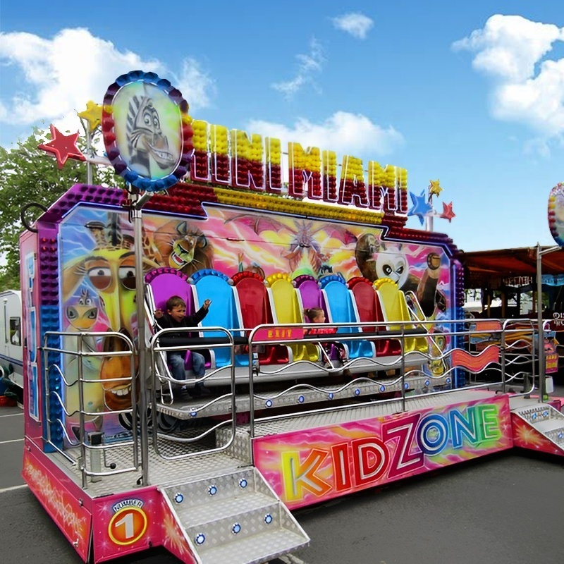 High Return On Investment Amusement Equipment Mini Crazy Wave Fun Carnival Rides 5 Persons Mini Miami Ride For Sale