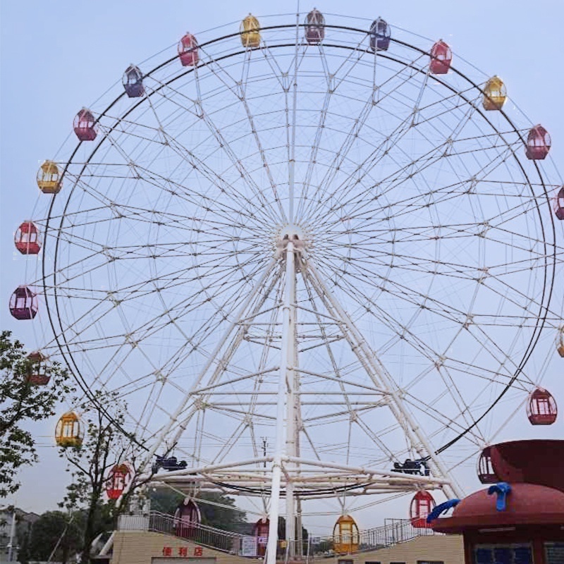 Direct Price Electronic Amusement Park Games Equipment 42m 96 Seats Wonder Windmill Basket Ferris Wheel On Hot Sale