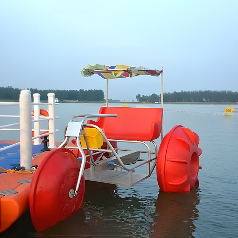 Professional Rental Water Game Trike Capacity 2 People Aqua Cycle Pedal Boat Cheap Funny Water Tricycle for Sale