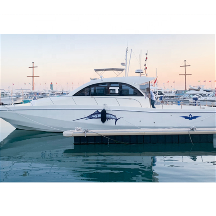 Luxury Best Quality Fiberglass Open Boat with Storage Inside for Sale Fishing Yacht with CE