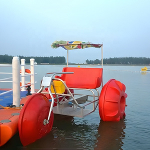 Floating 3 Big Wheels Water Bike Antirust Water Sport New Water Tricycle on Sea and Lake Paddle Boat for Sale