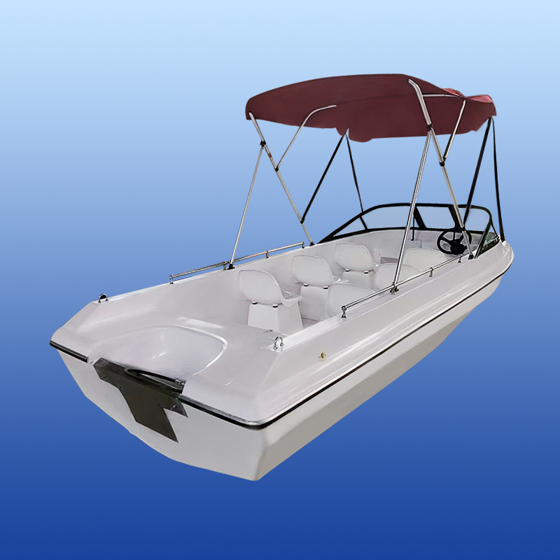 Low Cost Highly Profitable Commercial Sporty Speed Boats Customized 8 Passengers Luxury Fiberglass Boat  For Sale