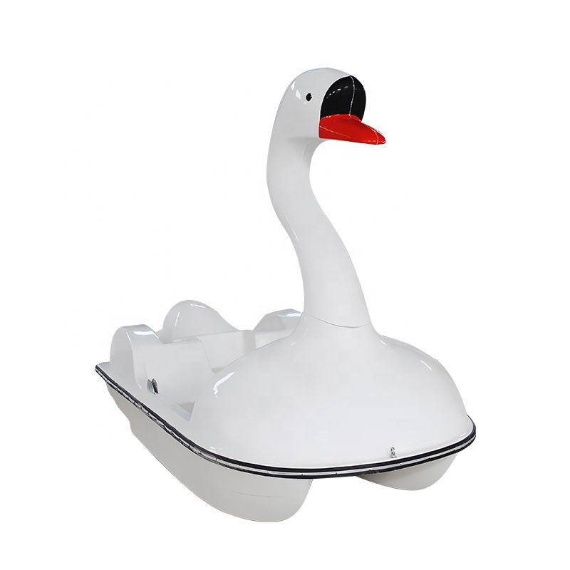 China Manufacturer Water Amusement Park Games Hand Paddle Boat Fiberglass Swan Electric Pedal Boat For Lake