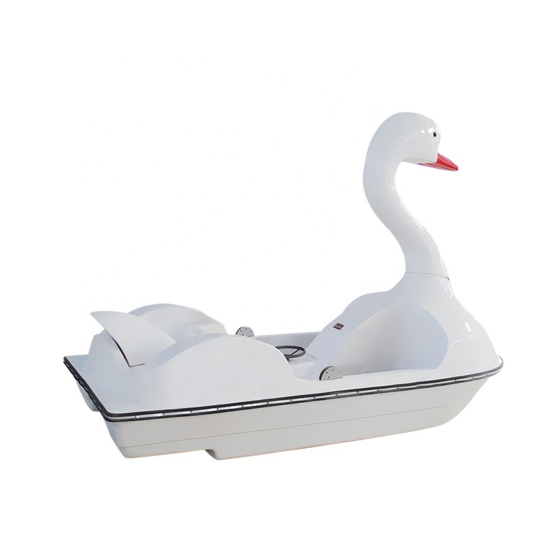 China Manufacturer Water Amusement Park Games Hand Paddle Boat Fiberglass Swan Electric Pedal Boat For Lake