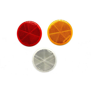 Emark Amber Round Truck Trailer Safety Reflectors