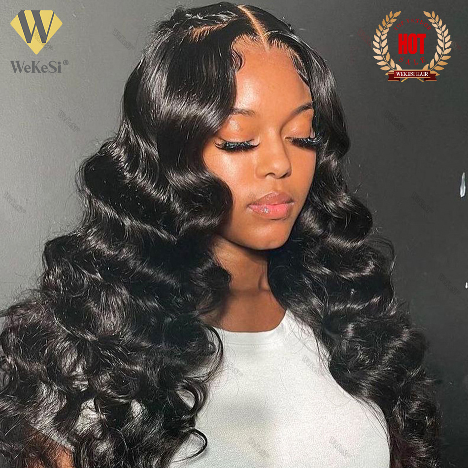 Long Preplucked Glueless Loose Deep Wave Lace Front Wig For Black Women With Baby Hair