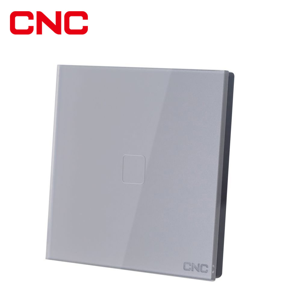 EU Standard 2 Gang Led With Cover Light Glass Touch Wall Switch