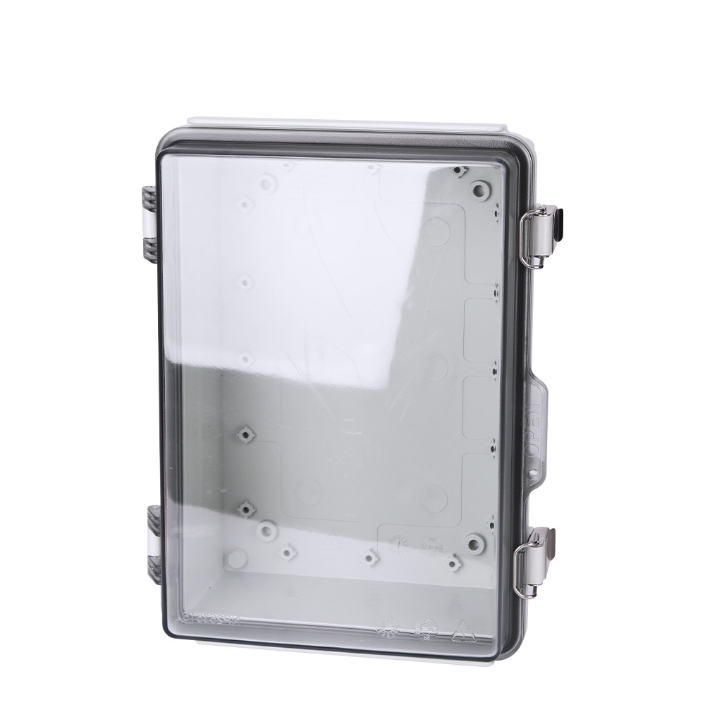 YCX8-R IP66 Plastic box Waterproof electrical PC Fully 
plastic Distribution Box With Transparent 
 door