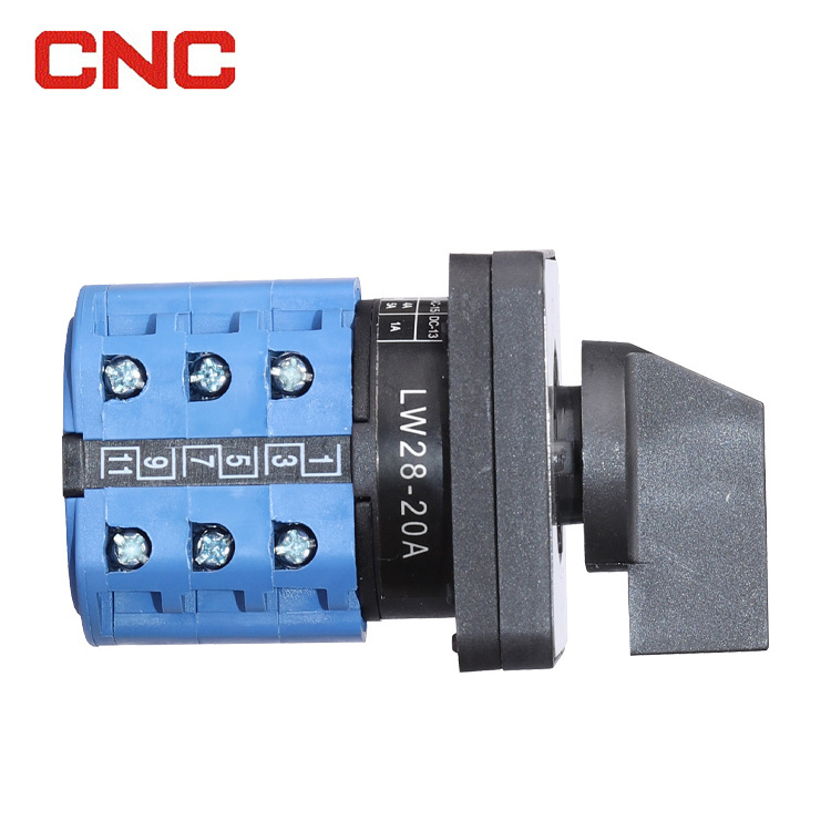 Factory Hot Sale Lw30 25a Switches 4 3 Position Selector Rotary Switch