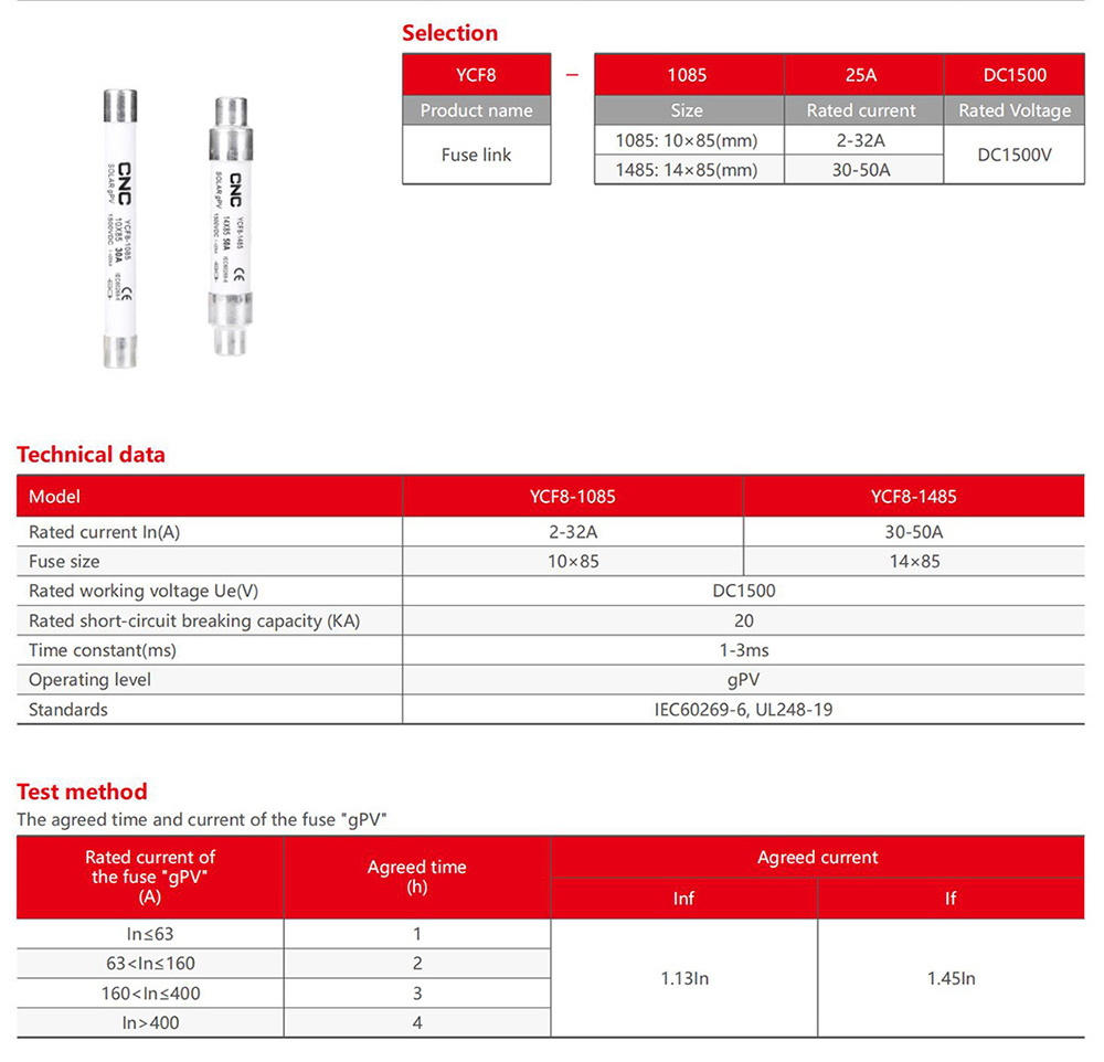 Din Rail 16A Link 40A 1500v Panel Box Dc Gpv Solar Photovoltaic Pv Fuse