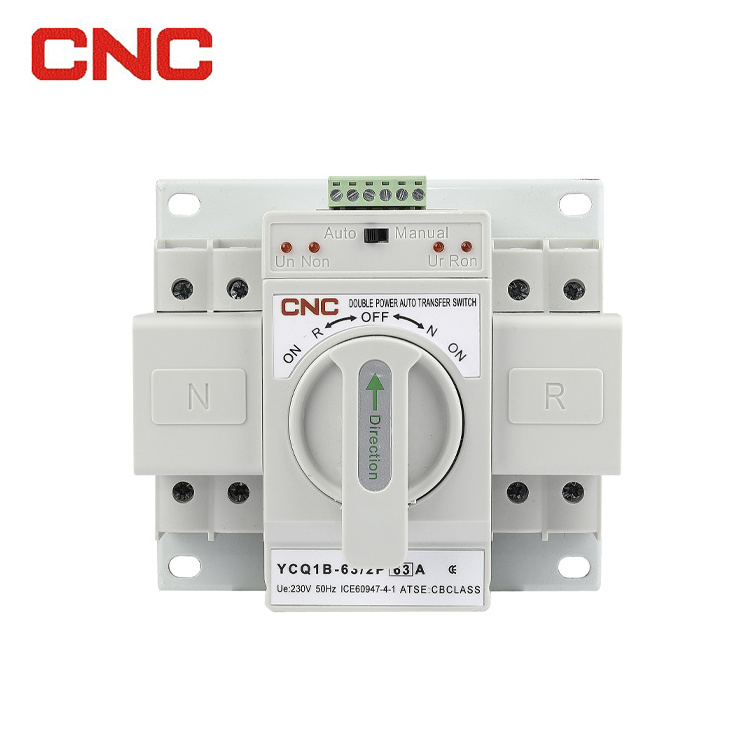 Factory Wholesale 2P Pole Ats Auto Changeover 63A Automatic Transfer Switch For Solar Power