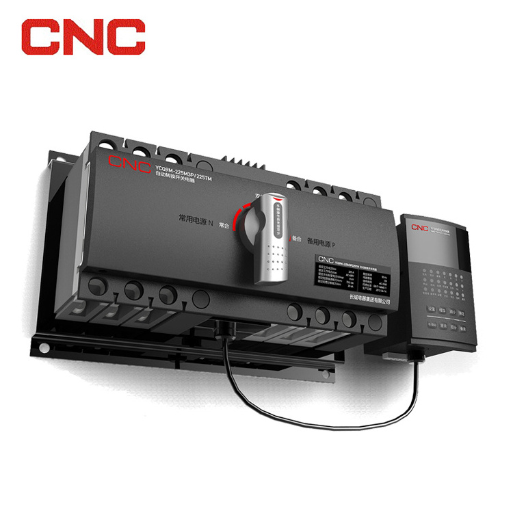 CNC Integrated/Split Type  ATS ON OFF Switch 63A 125A 250A 400A 630A 3P/4P Automatic Transfer Switch With Remote Control RS485