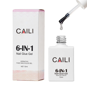 esmalte de gel 2023 cheap price super adhesive press on nails 15 ml UV glue gel for tips fast drying nail tip glue